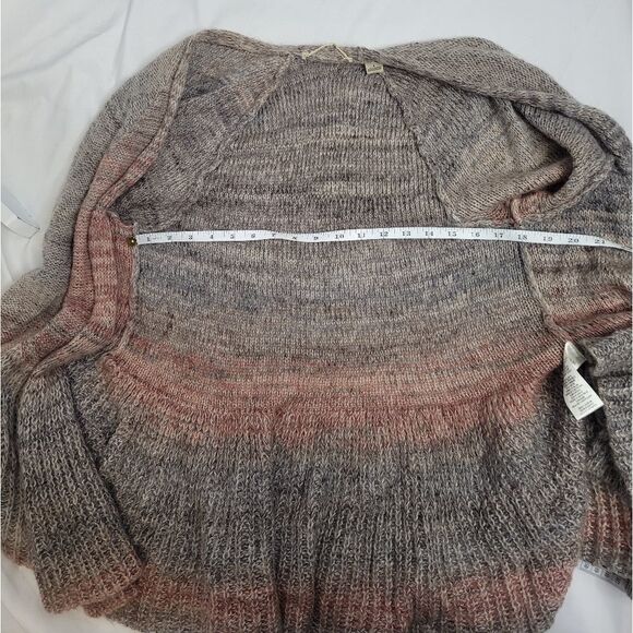 ANTHROPOLOGIE Knitted & Knotted cardigan peplum mohair sweater S - Picture 8 of 10